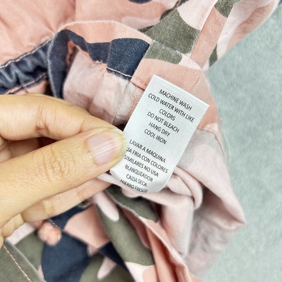 Forme Mode Jacket Womens Medium Pink Camouflage Long Sleeves Pockets Hooded - Picture 7 of 14